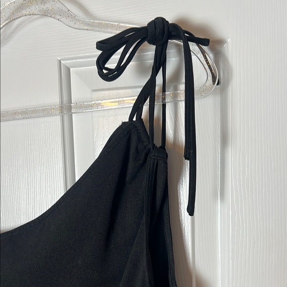 VINTAGE KAPPI Black One Shoulder Maxi Dress RARE - Picture 4 of 5